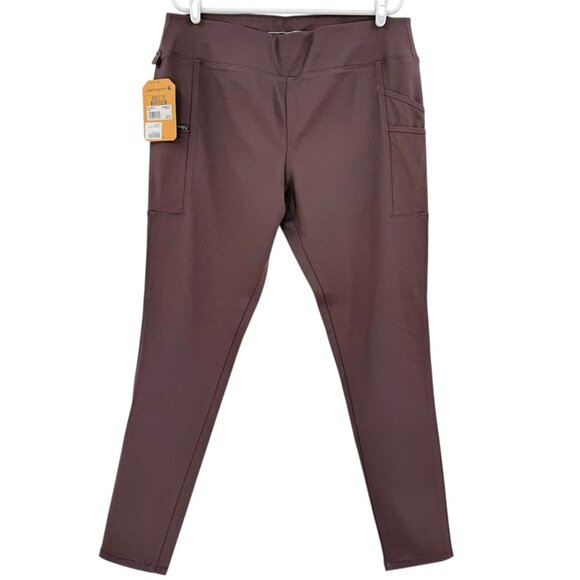 Carhartt Women's Force Fitted Lightweight Burgundy Utility Legging Size XL 16-18 - Picture 1 of 11